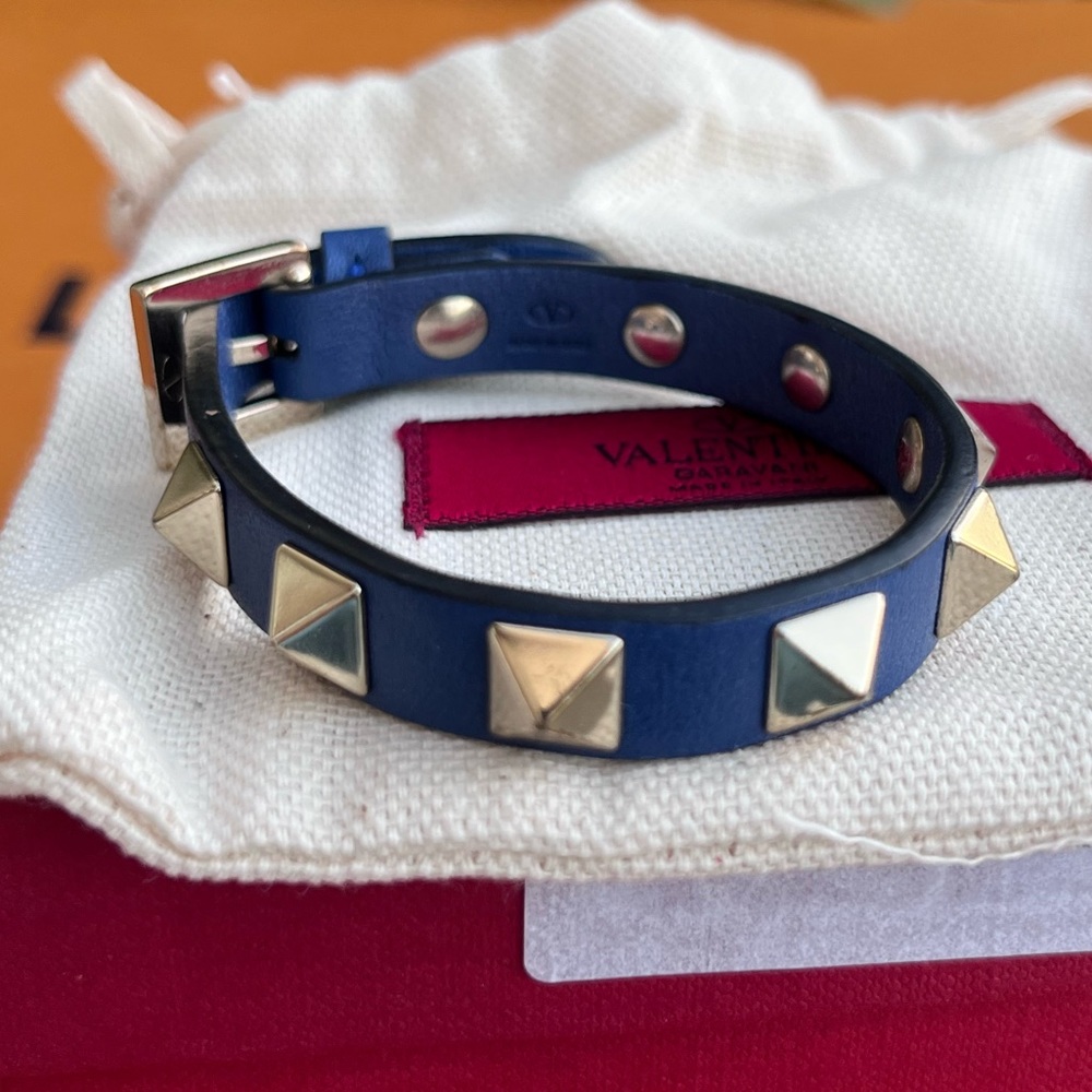 Valentino Garavani Rock Stud Bracelet Blue